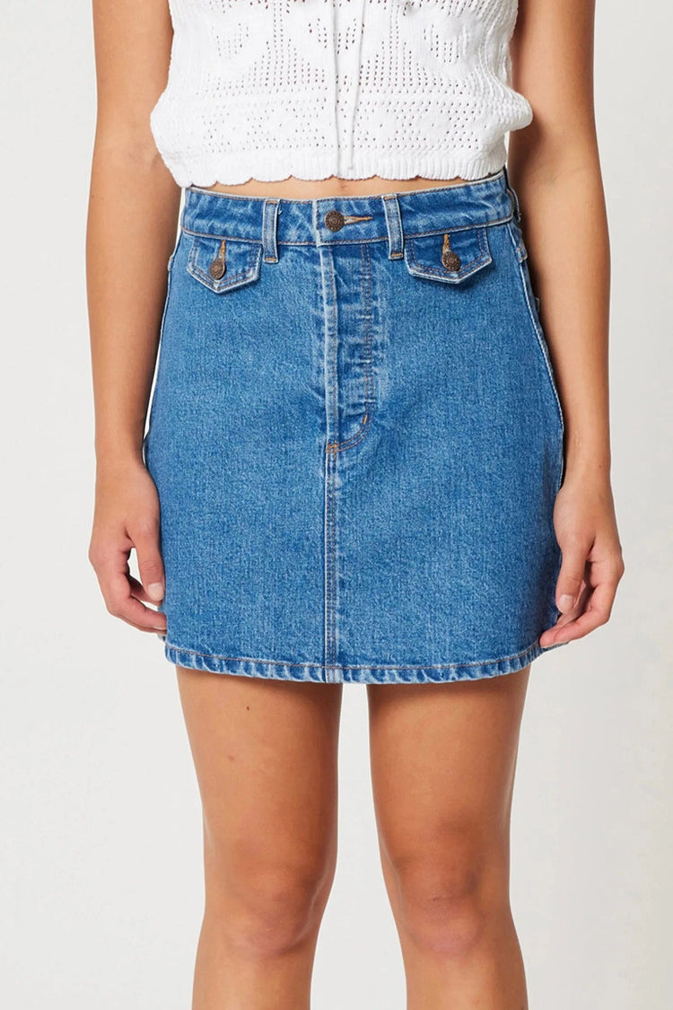 Rollas Jeans denim skirt A Line Mini - Lia