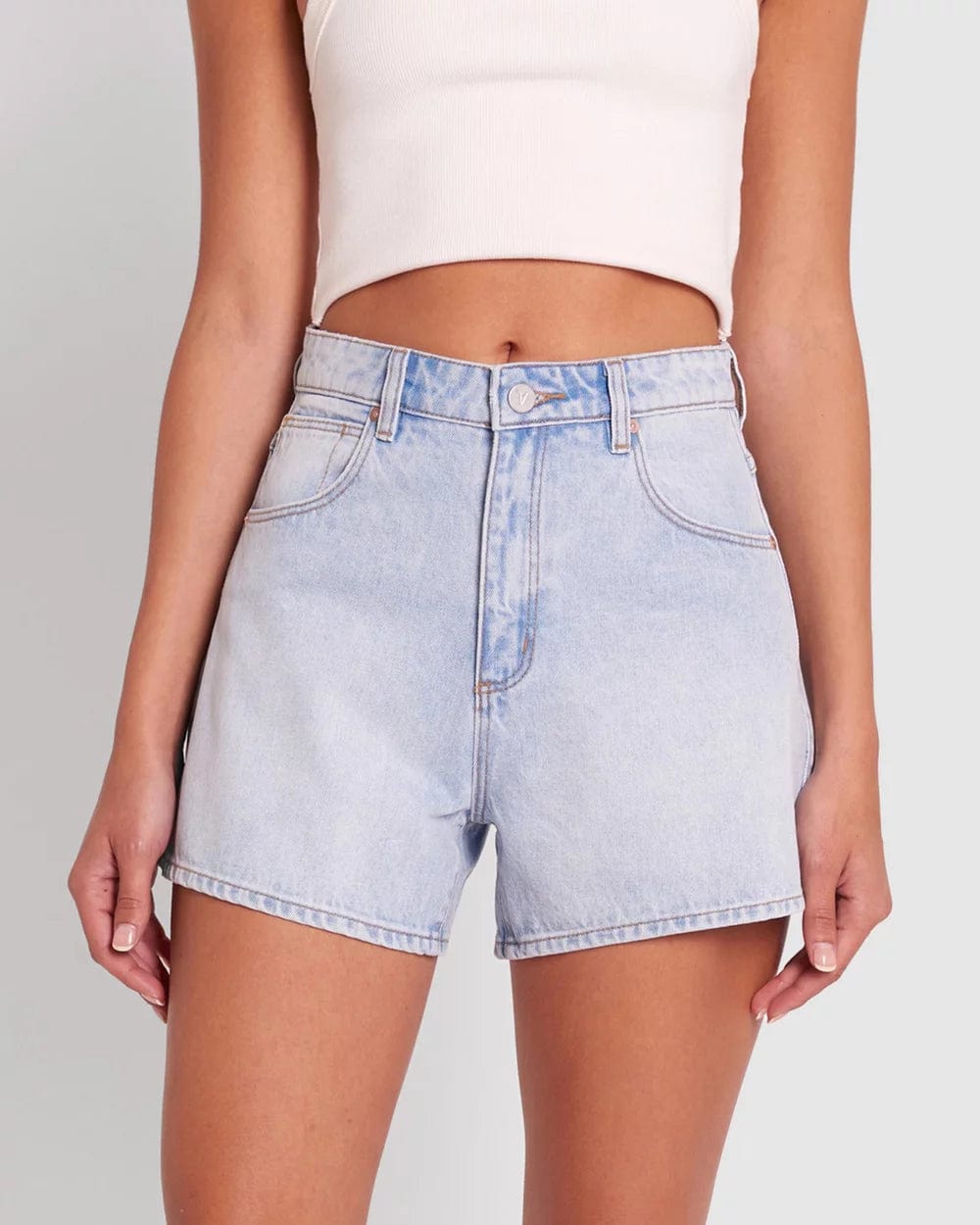 A brand denim shorts sales