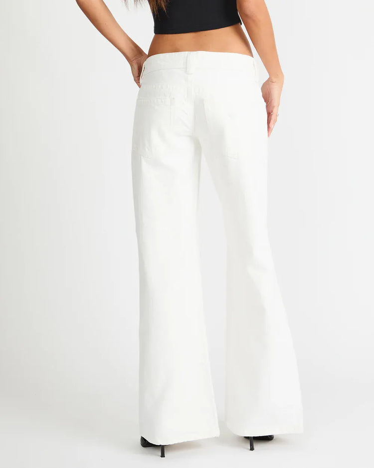 Abrand Jeans low jeans Abrand 00 Super Low Wide - White