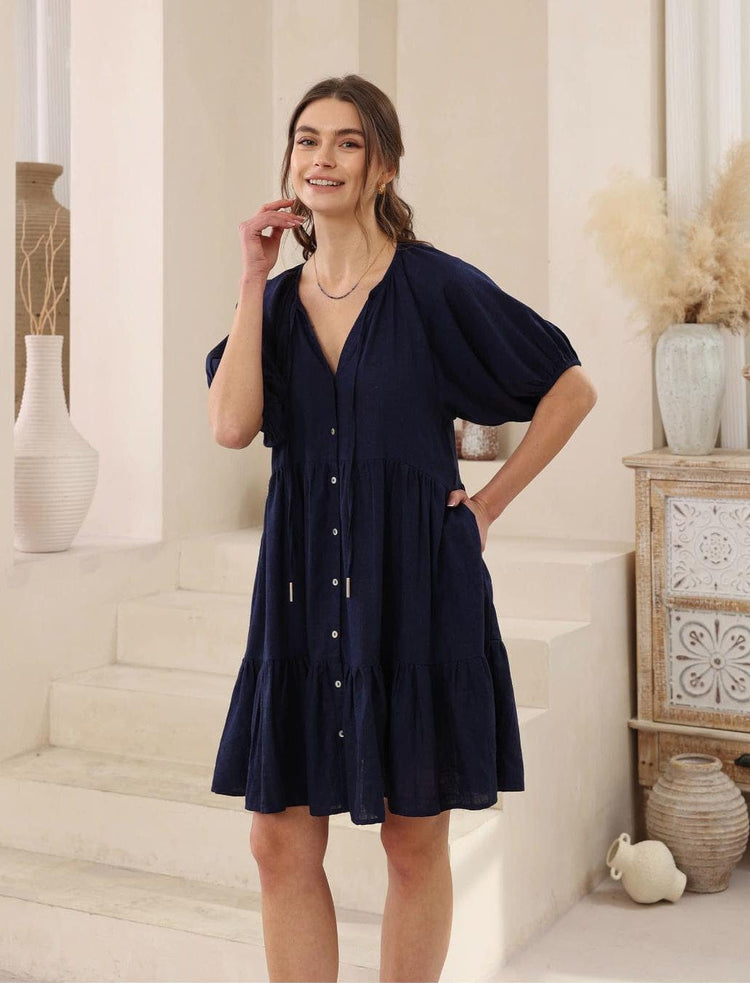 Iris Maxi mini dress Binnie Shift Dress