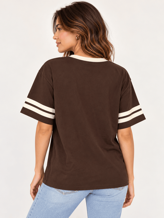 By Frankie Shirts & Tops By Frankie Mermaid Mother Tee - Chocolate