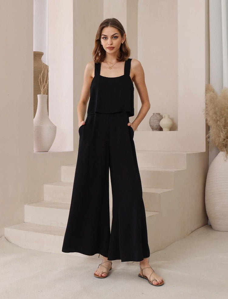 Iris Maxi jumpsuit Ciss Jumpsuit Black
