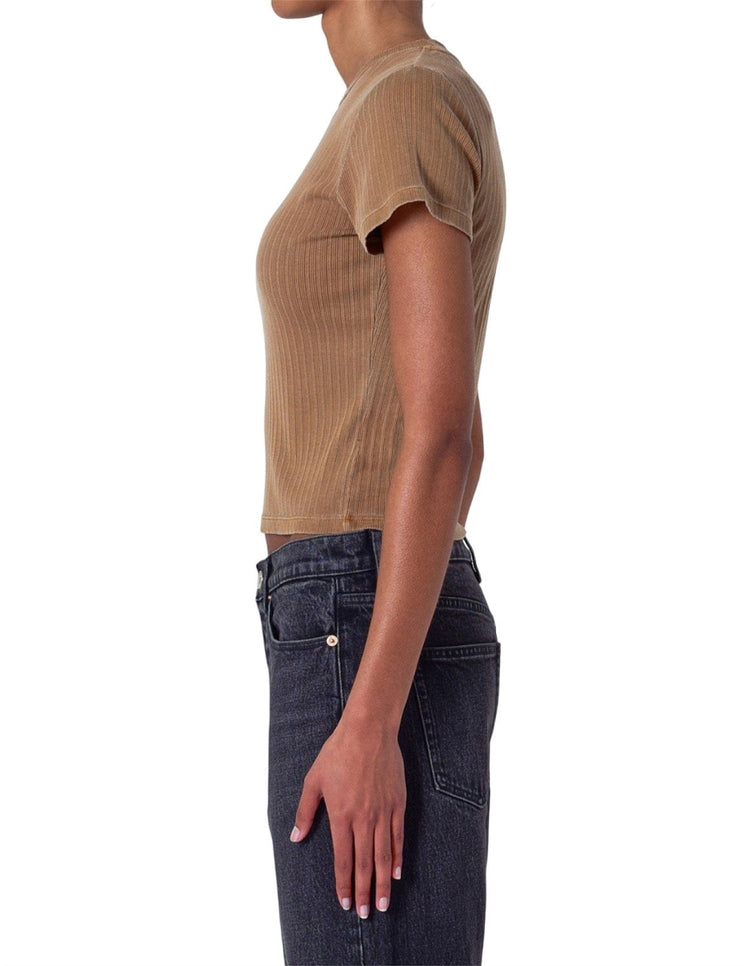 ROLLAS JEANS tee Classic Ribbed Tee - Teddy