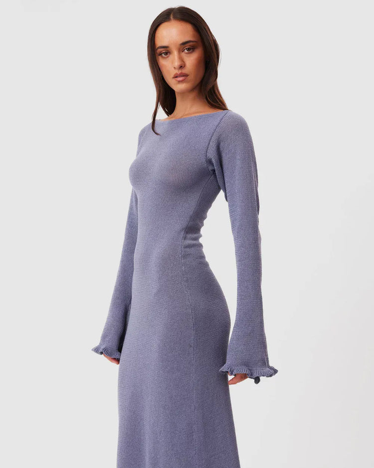 SNDYS Dress Darcy Knit Maxi Dress Slate