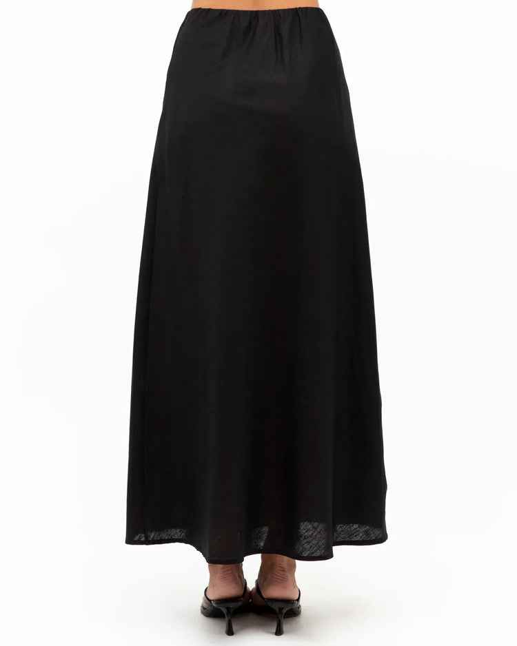 White Closet linen skirt Diaz Skirt - Black