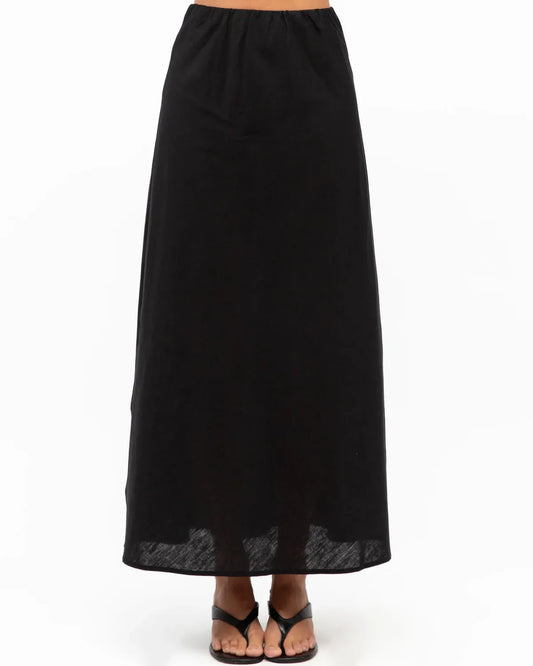 White Closet linen skirt Diaz Skirt - Black