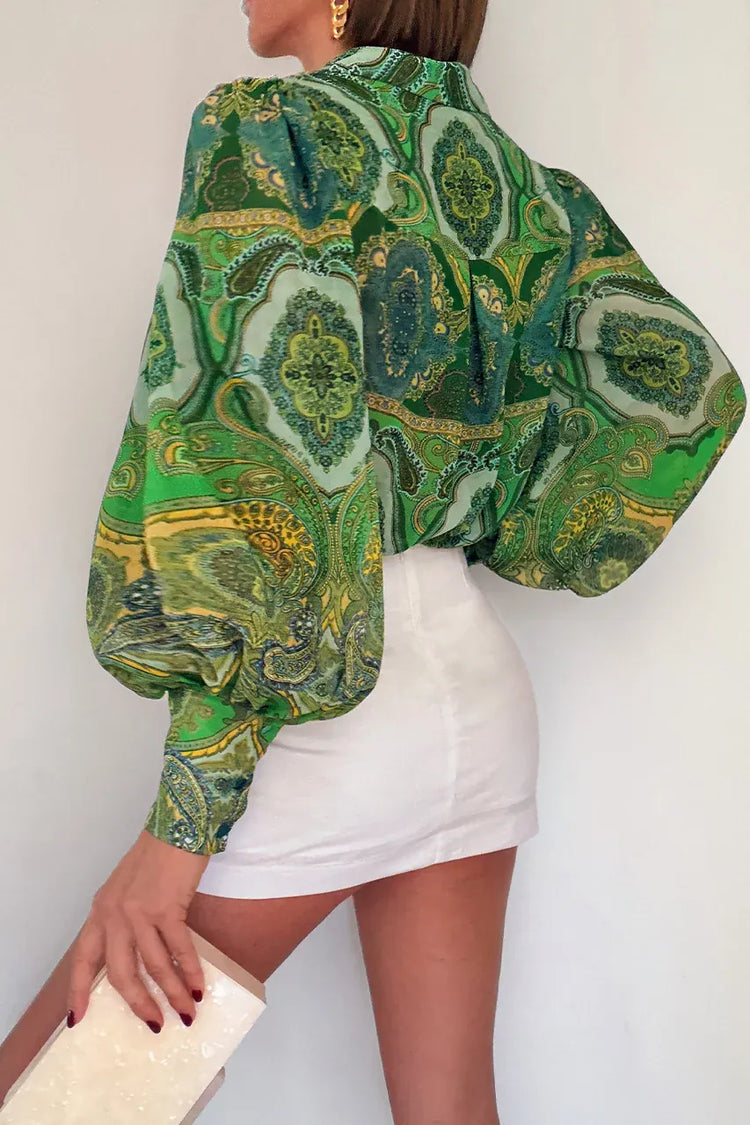 Runaway The Label blouse FLEETWOOD BLOUSE - INDIANA GREEN