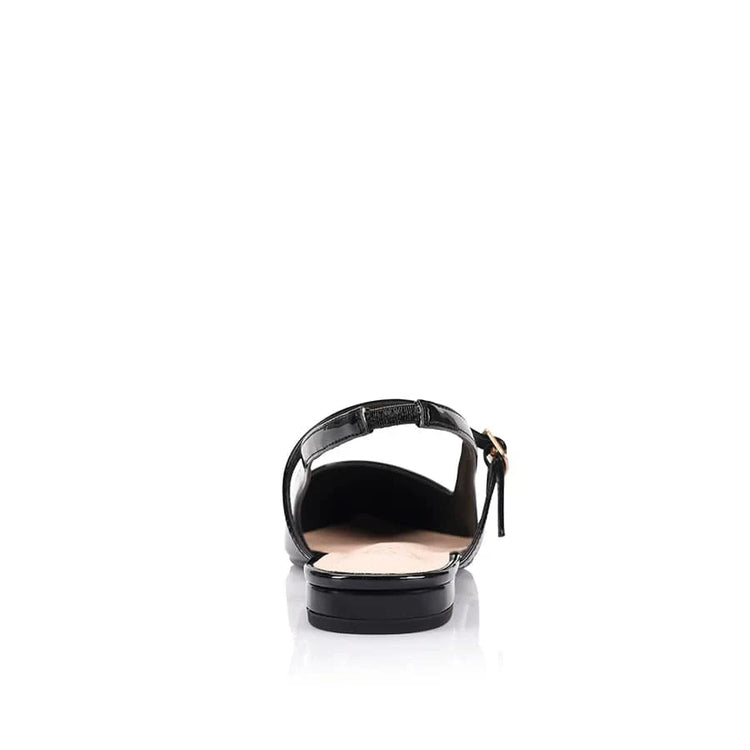 VERALI SHOES black flats Hiatus Sling Back Flats - Black Patent