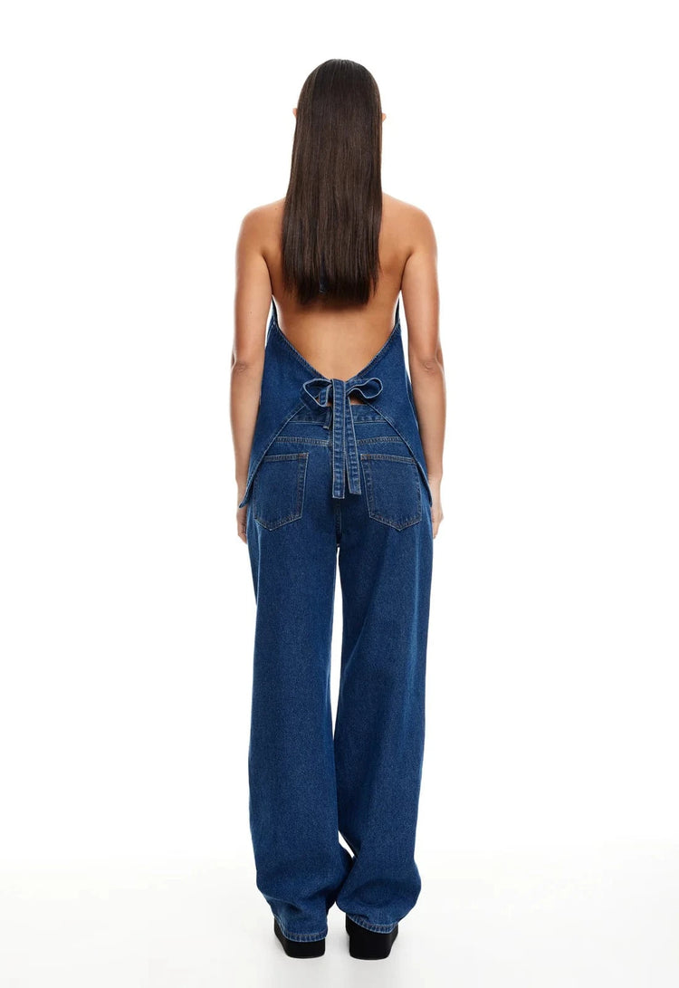 Lioness Shirts & Tops Hills Halter - Dark Denim