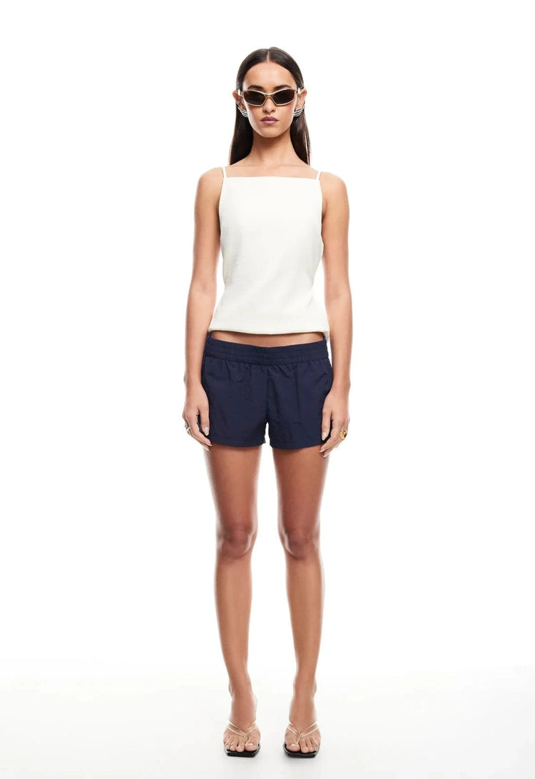 Lioness Shirts & Tops Horizon Tie Top - Soft Lemon
