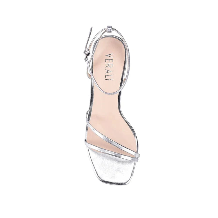 VERALI SHOES heels Kimmy Slim Silver Strappy Heel