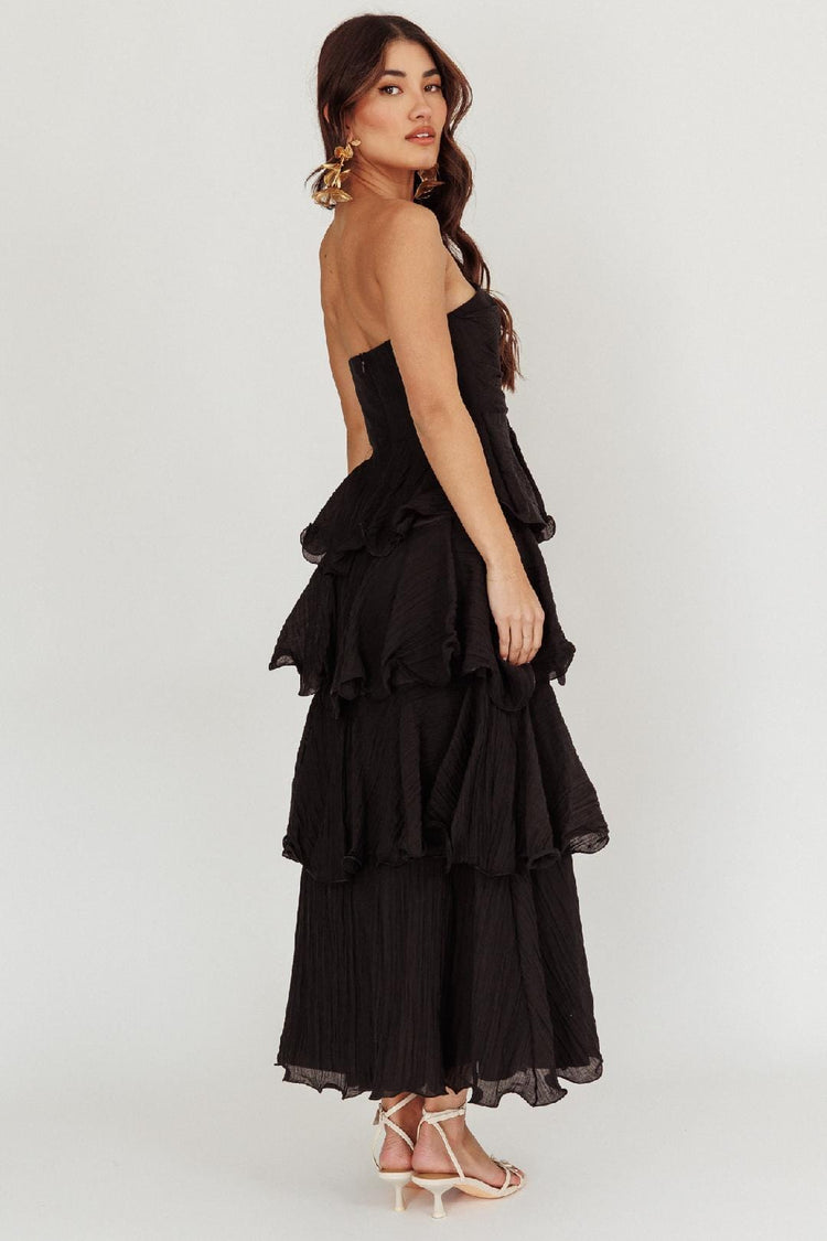 Saints & Secrets MAXI DRESS Layer Maxi - Black