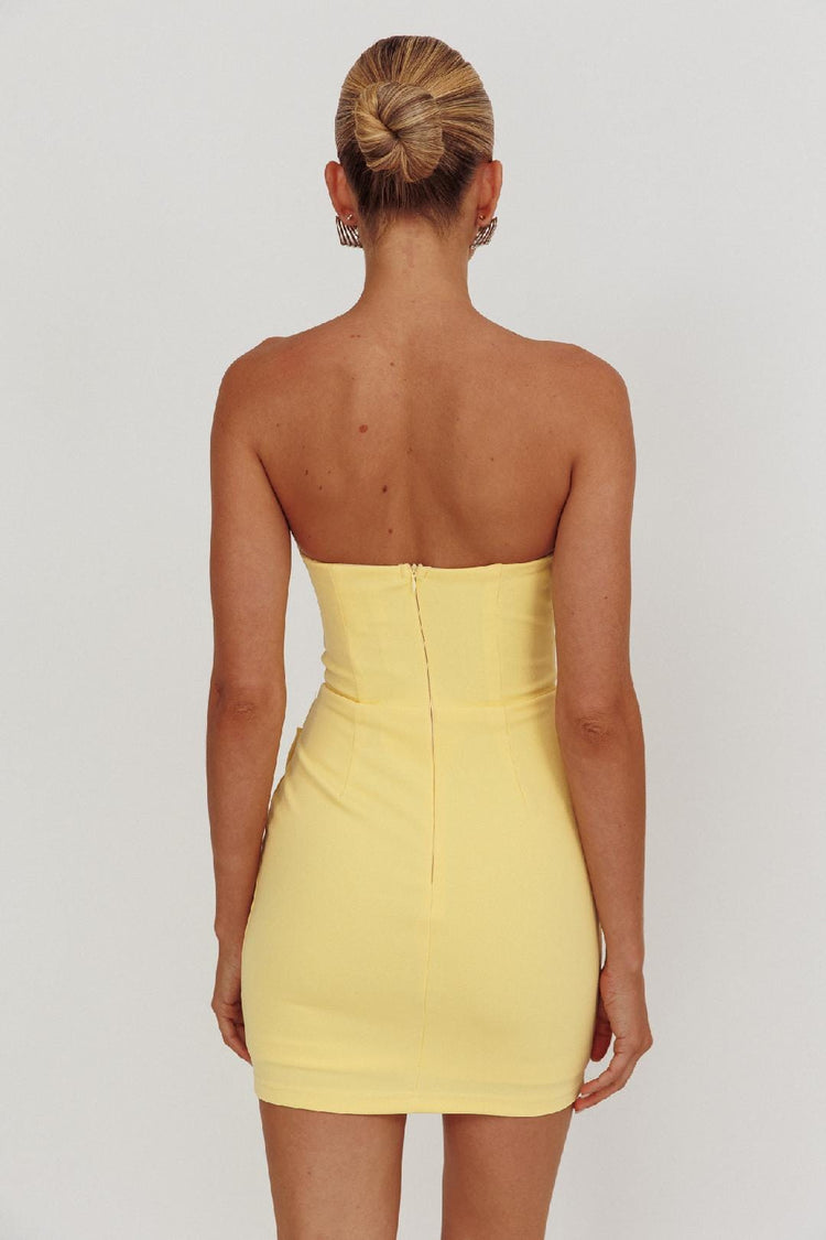 Here Comes The Sun mini dress Mini Tube Dress - Lemon