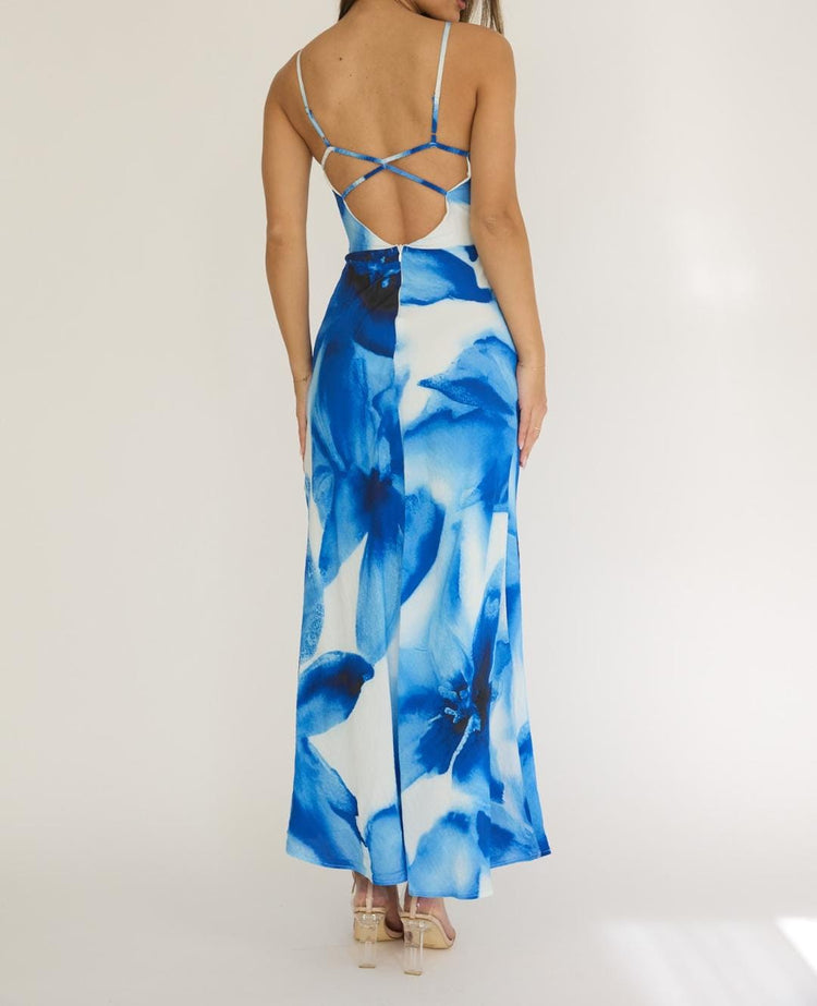 Angel Biba Maxi Dress Molly Dress - Blue