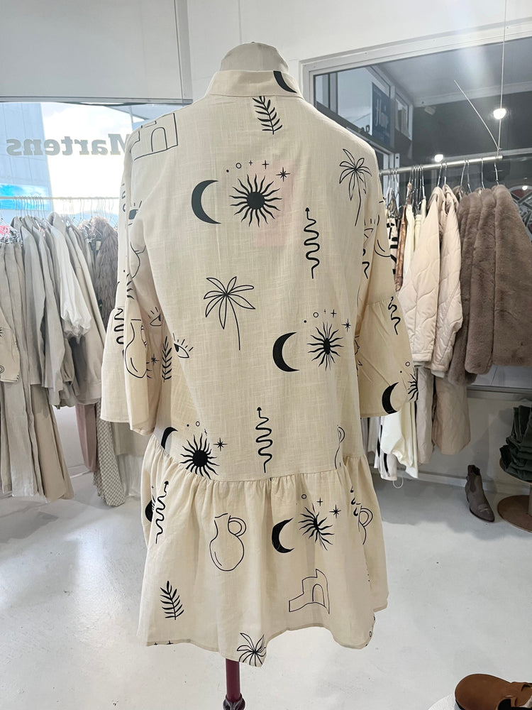 Pipi’s Boutique Moon & Stars Linen Dress