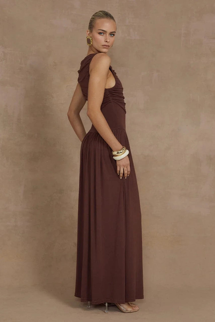 Runaway The Label Maxi Dress Nalla Maxi Dress - Brown