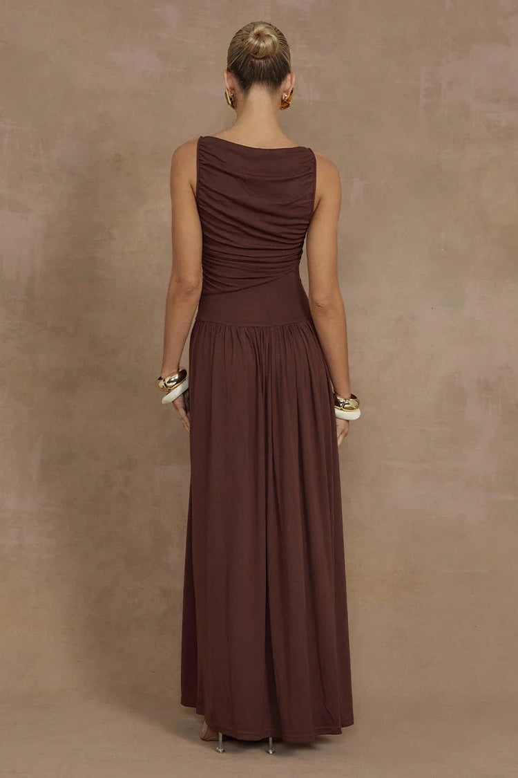 Runaway The Label Maxi Dress Nalla Maxi Dress - Brown