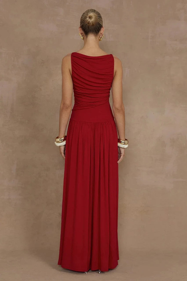 Runaway The Label Maxi Dress Nalla Maxi Dress - Cherry
