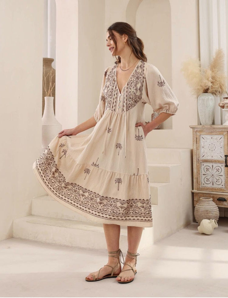 Iris Maxi boho midi dress Palma Midi Dress