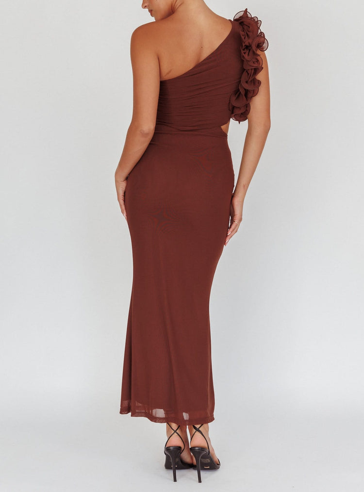 Saints & Secrets Dresses Pia Maxi Dress - Brown