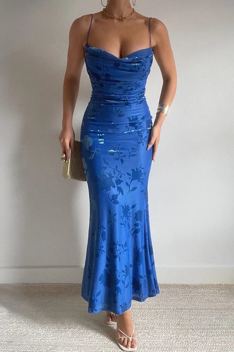 Runaway The Label Maxi Dress Pretoria Maxi Dress - Blue