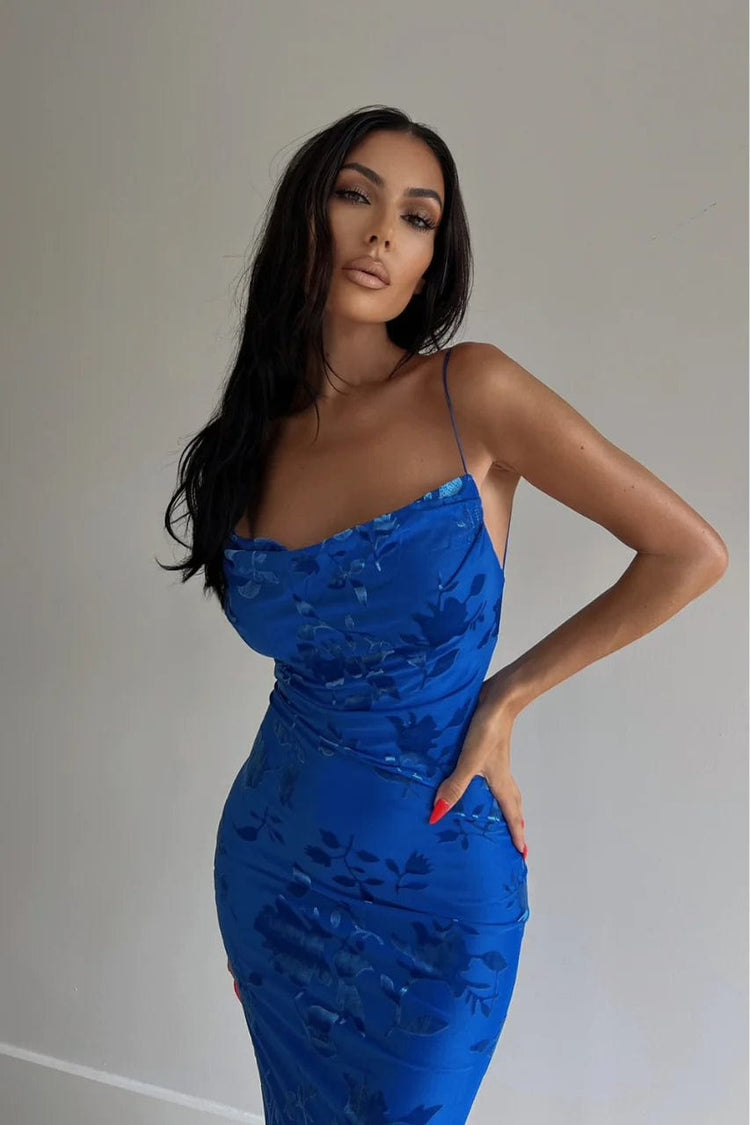 Runaway The Label Maxi Dress Pretoria Maxi Dress - Blue