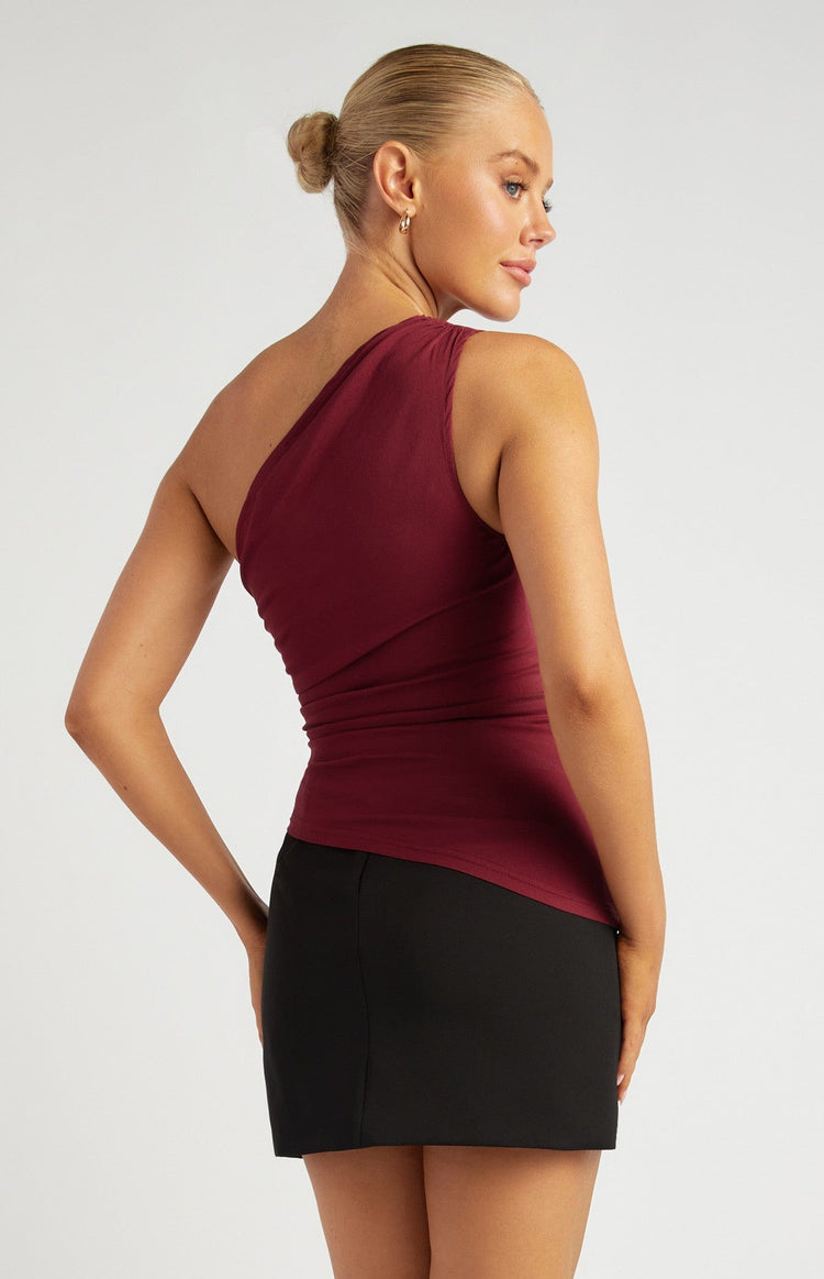 Pipi’s Boutique Ruched Top - Wine