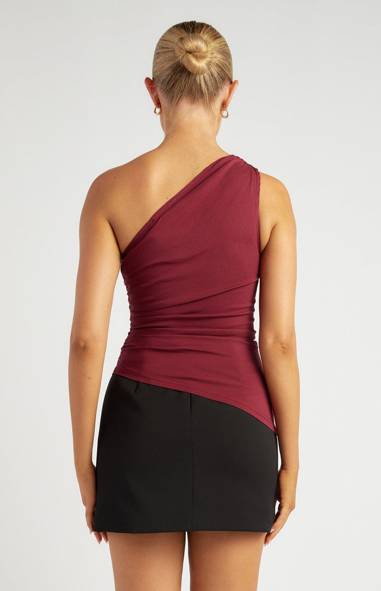 Pipi’s Boutique Ruched Top - Wine