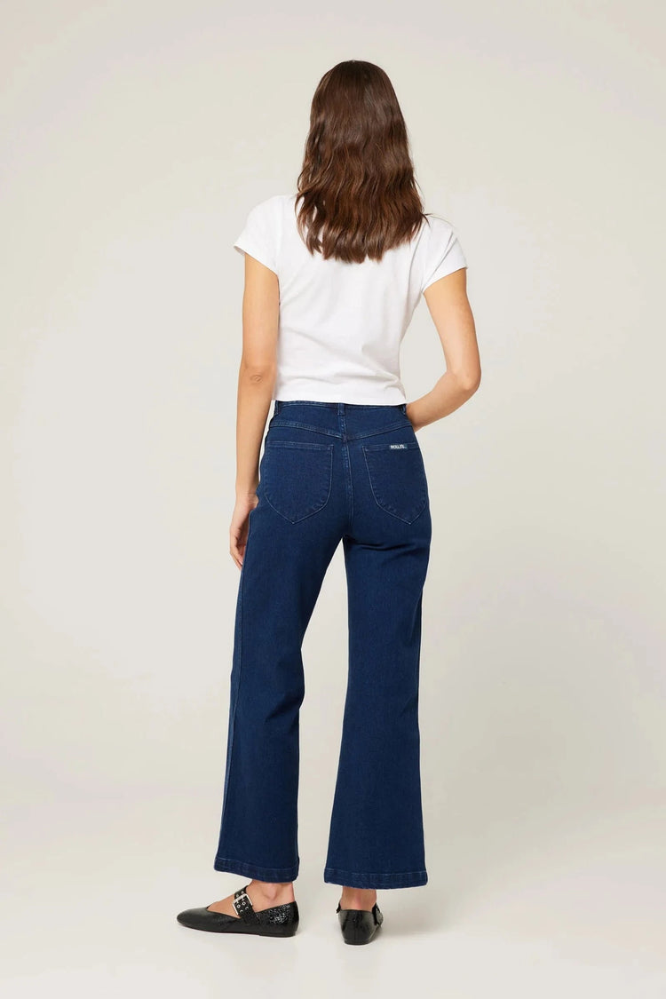 ROLLAS JEANS high and wide jeans Sailor Jean Dark Stone