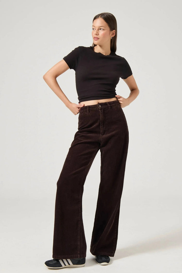 Rollas Jeans Pants Sailor Pant Long - Chocolate Cord