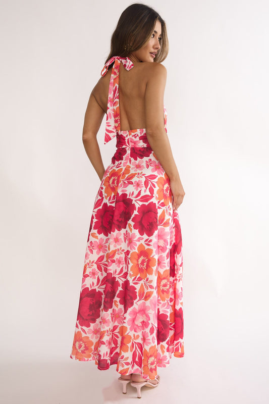 Saints & Secrets Dresses Saints & Secrets Clara Floral Maxi - Pink