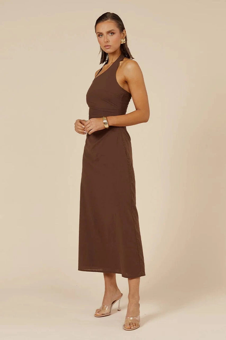 Seven Wonders Dress Saphira Long Midi Dress - Espresso