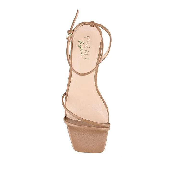 Pipi’s Boutique Stevie Block Heel Sandals - Dark Camel