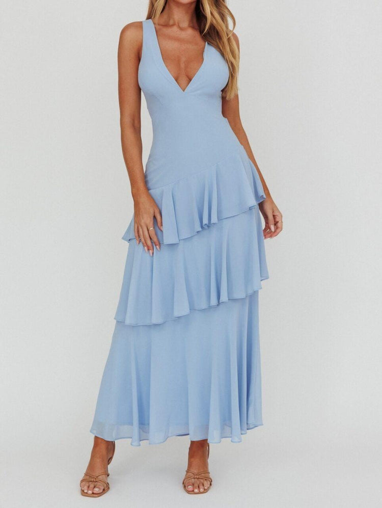 Angel Biba Maxi Dress Valia Maxi - Blue
