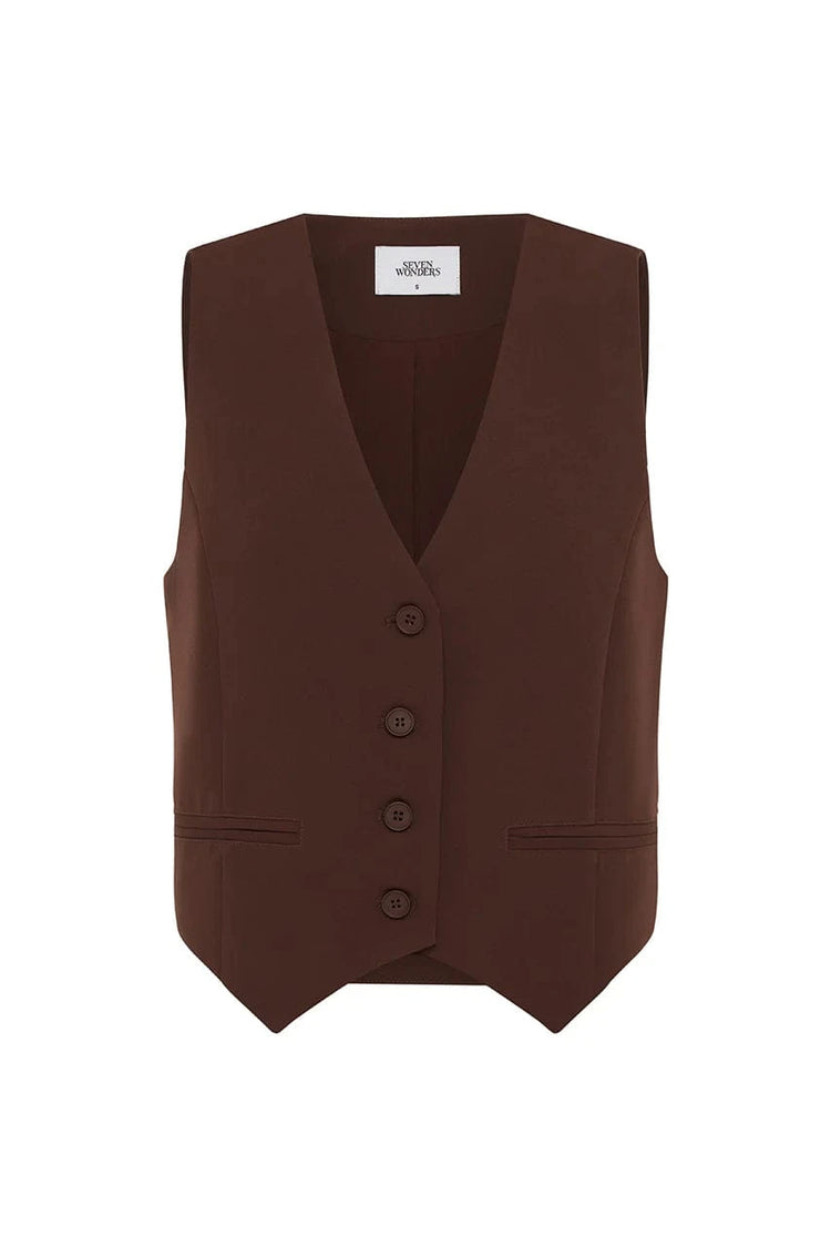 Runaway The Label vest Winslet Vest - Chocolate