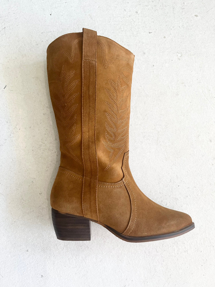 Human Shoes Long boots Dakota Boots - Tan Suede