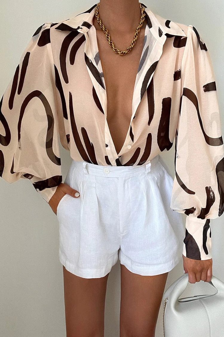 Runaway The Label Top FLEETWOOD BLOUSE - YORK SAND
