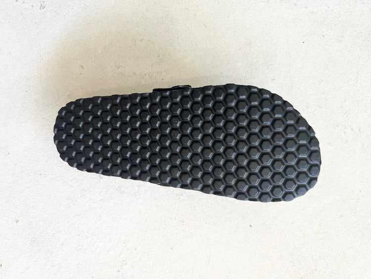 Human Shoes slides Lego - Black Suede