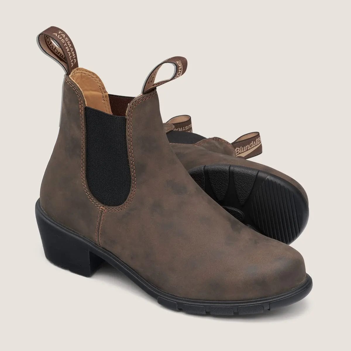 Blundstone BOOTS #1677 Heeled Boots - Rustic Brown
