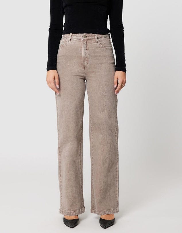A Brand Jeans Jeans 94 High & Wide Mushroom