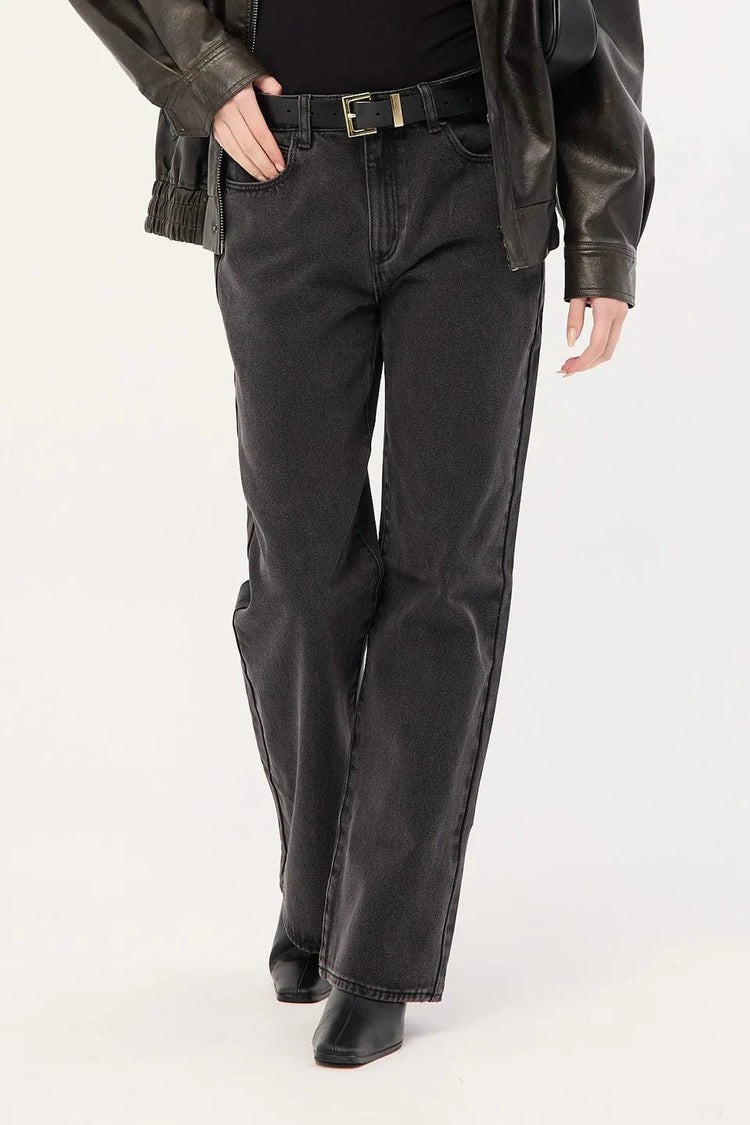 Abrand Jeans Jeans 95 Mid Baggy Petite Jeans Heidi Black