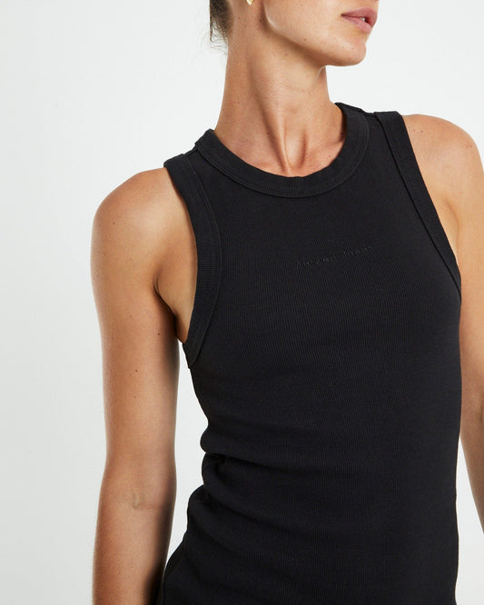 A Brand Jeans Singlet dress A Heather Singlet Dress - Black