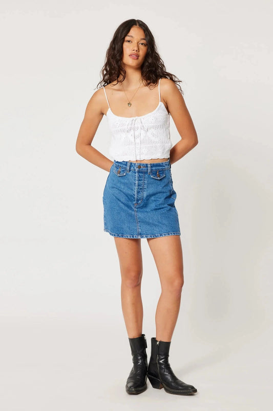 Rollas Jeans denim skirt A Line Mini - Lia