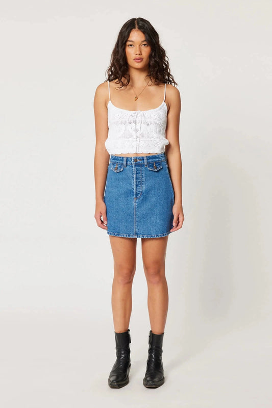 Rollas Jeans denim skirt A Line Mini - Lia
