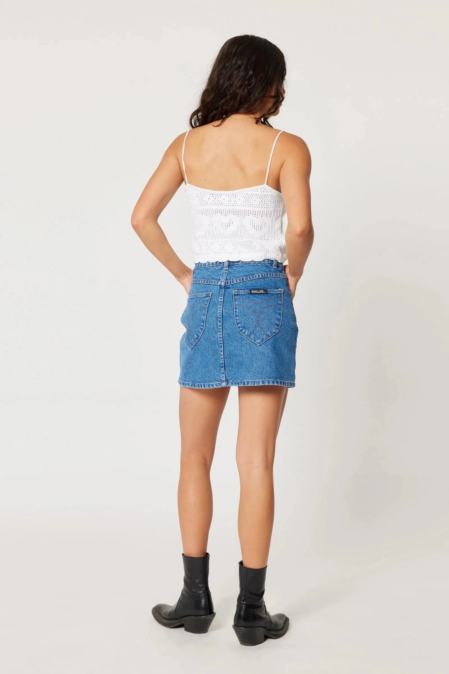 Rollas Jeans denim skirt A Line Mini - Lia