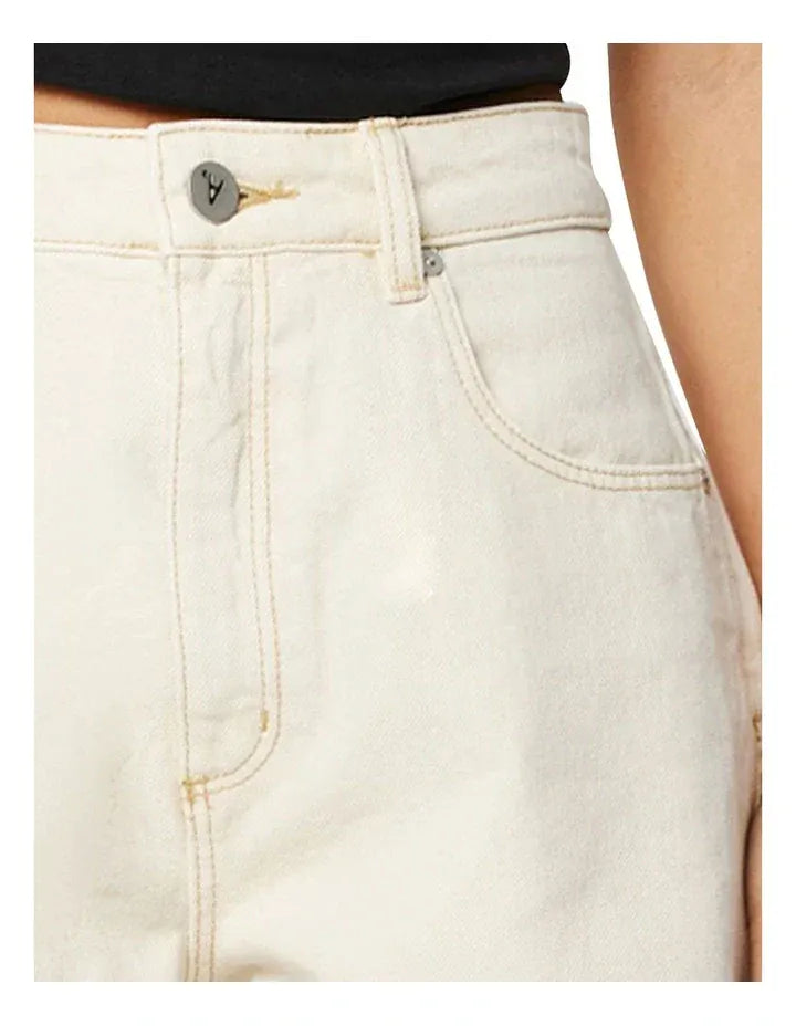 Abrand Jeans denim shorts A Venice Short Tofu