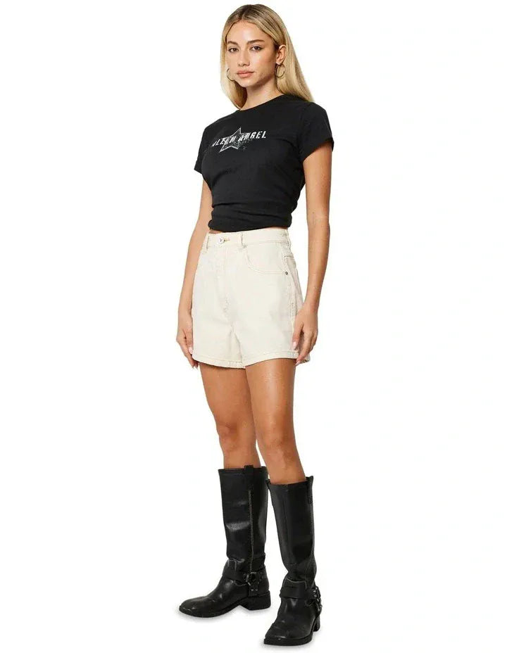 Abrand Jeans denim shorts A Venice Short Tofu