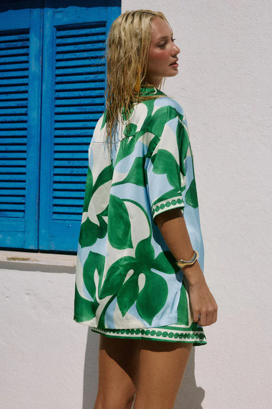 Seven Wonders mini skirt Alara Elasticated Mini Skirt - Amoree Blue