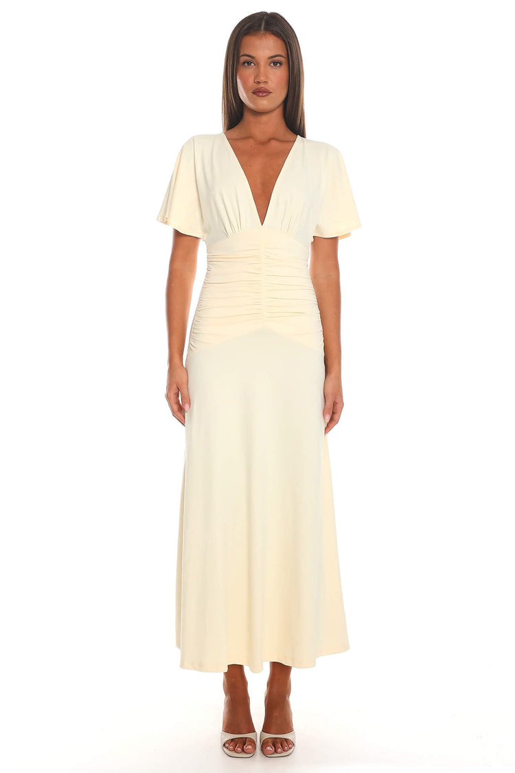 Here Comes The Sun Maxi Dress Allira Maxi Dress - Butter