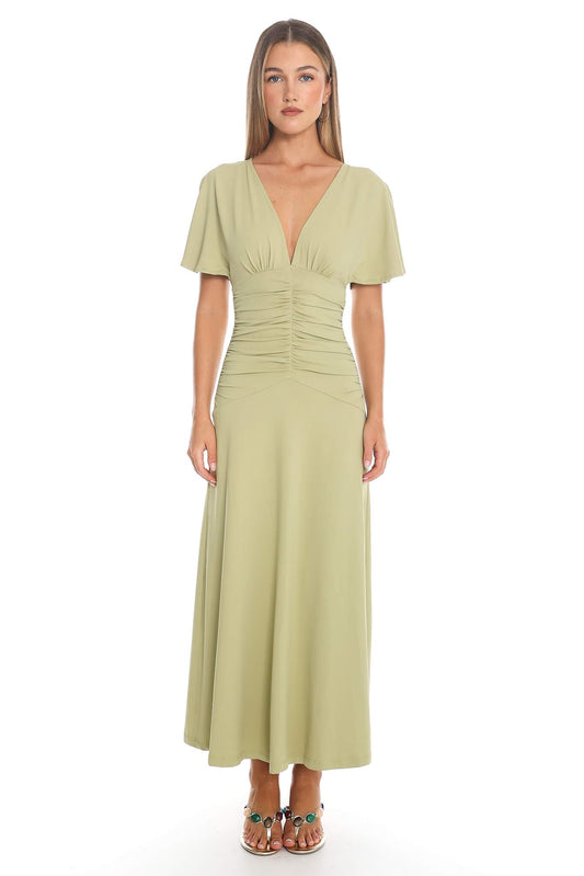 Here Comes The Sun Maxi Dress Allira Maxi Dress - Matcha